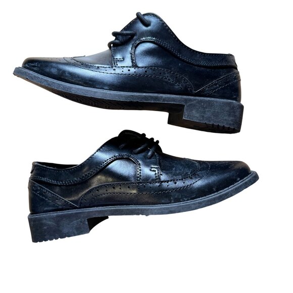 Josmo Little Kid Lace-Up Dress Oxfords Boys Size 1 in Black New Without Box! - Picture 2 of 8